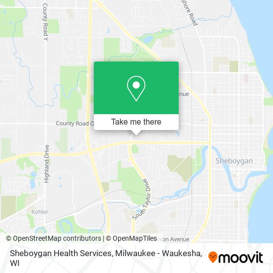 Sheboygan Health Services map
