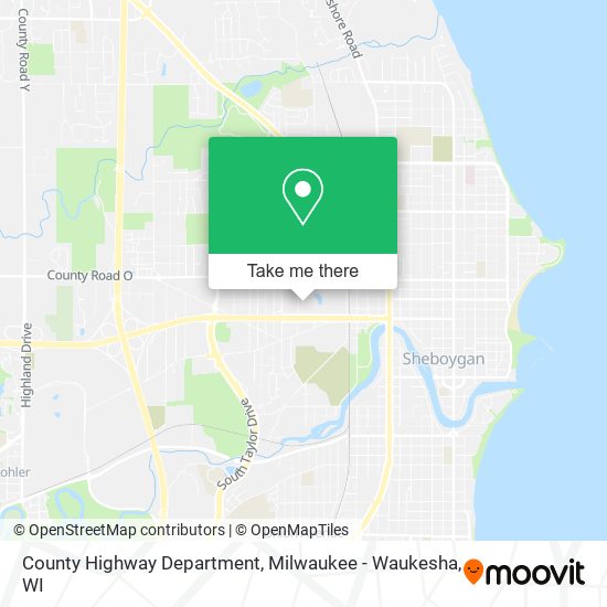County Highway Department map