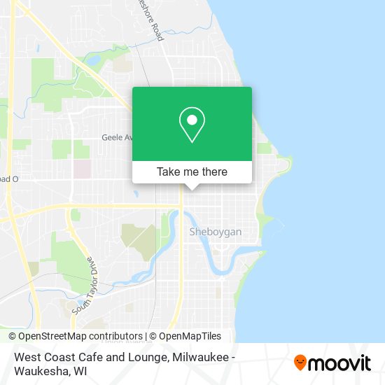 Mapa de West Coast Cafe and Lounge
