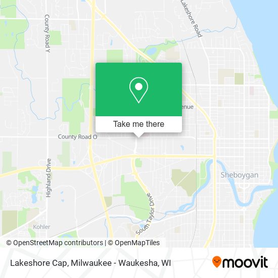 Lakeshore Cap map