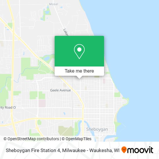 Sheboygan Fire Station 4 map