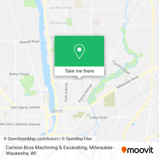 Carlson Bros Machining & Excavating map