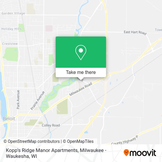 Kopp's Ridge Manor Apartments map