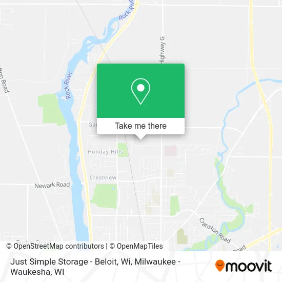 Just Simple Storage - Beloit, Wi map