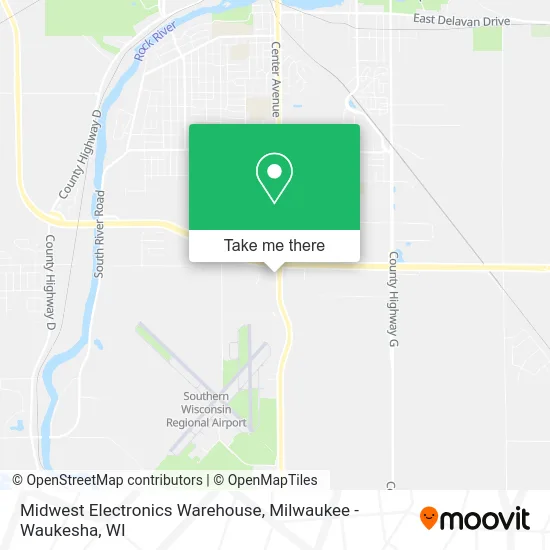 Mapa de Midwest Electronics Warehouse