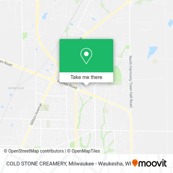 COLD STONE CREAMERY map
