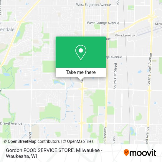 Gordon FOOD SERVICE STORE map