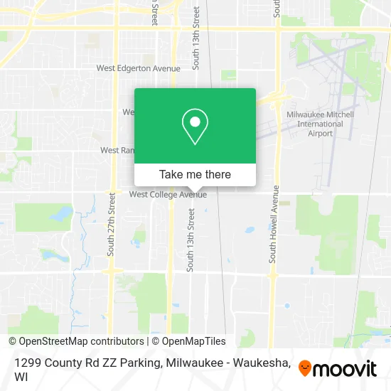 1299 County Rd ZZ Parking map