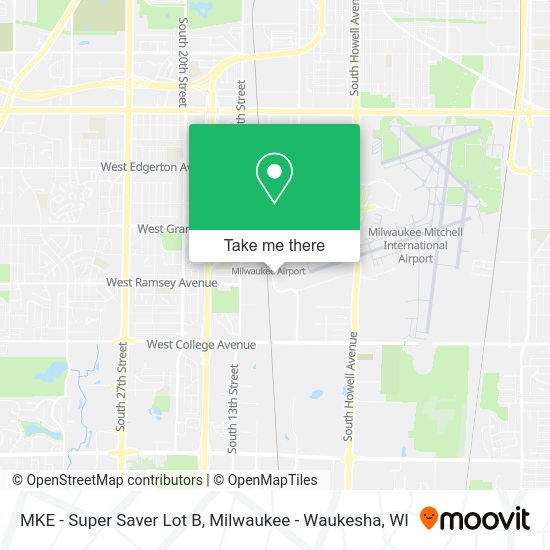 Mapa de MKE - Super Saver Lot B