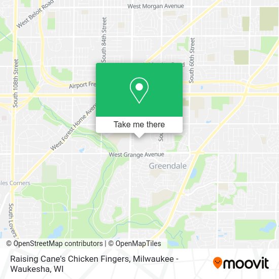 Raising Cane's Chicken Fingers map