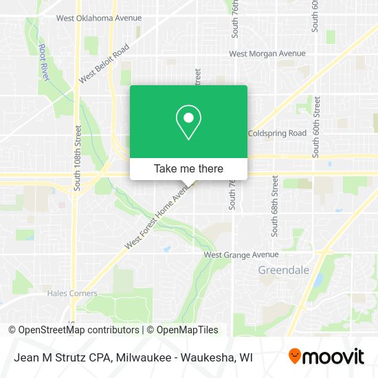 Jean M Strutz CPA map