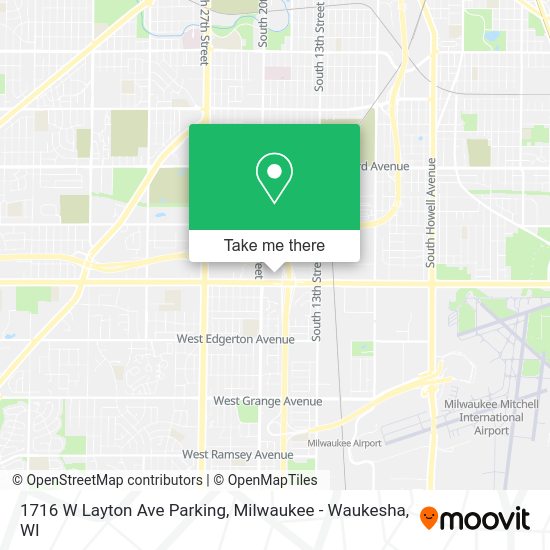 Mapa de 1716 W Layton Ave Parking