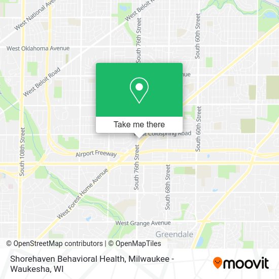 Shorehaven Behavioral Health map