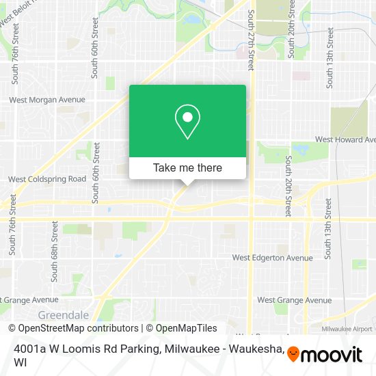 4001a W Loomis Rd Parking map