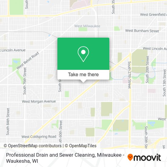 Professional Drain and Sewer Cleaning map