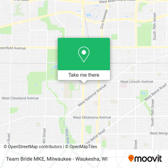 Team Bride MKE map