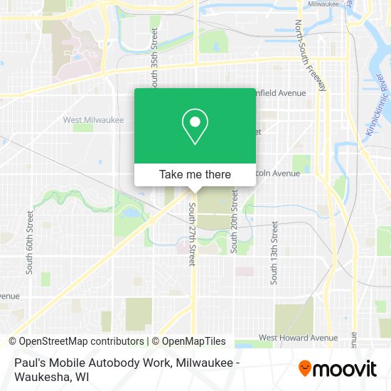 Mapa de Paul's Mobile Autobody Work