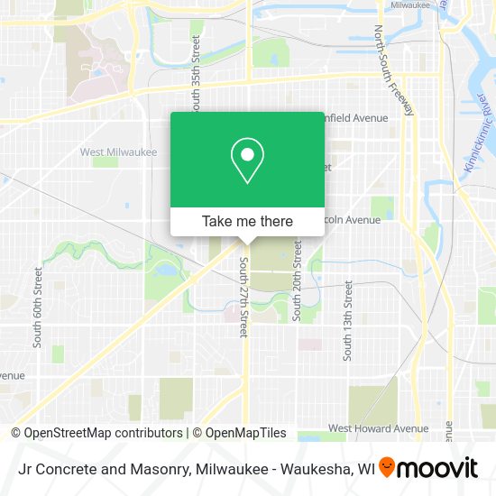 Jr Concrete and Masonry map
