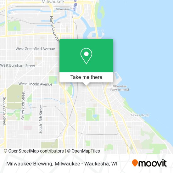 Mapa de Milwaukee Brewing