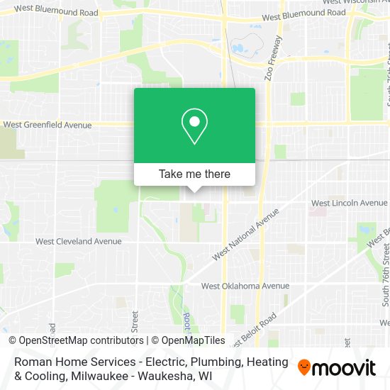 Roman Home Services - Electric, Plumbing, Heating & Cooling map