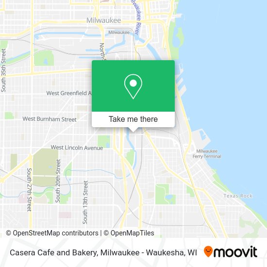 Casera Cafe and Bakery map