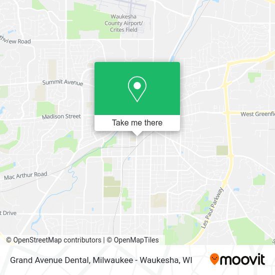 Grand Avenue Dental map