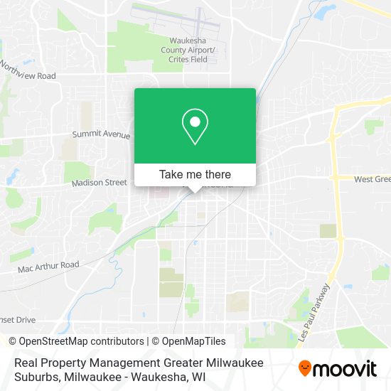 Real Property Management Greater Milwaukee Suburbs map