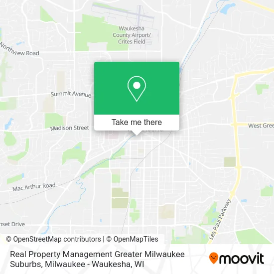 Mapa de Real Property Management Greater Milwaukee Suburbs