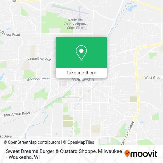 Sweet Dreams Burger & Custard Shoppe map