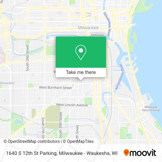 1640 S 12th St Parking map