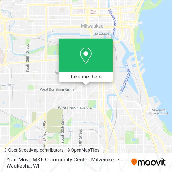 Mapa de Your Move MKE Community Center