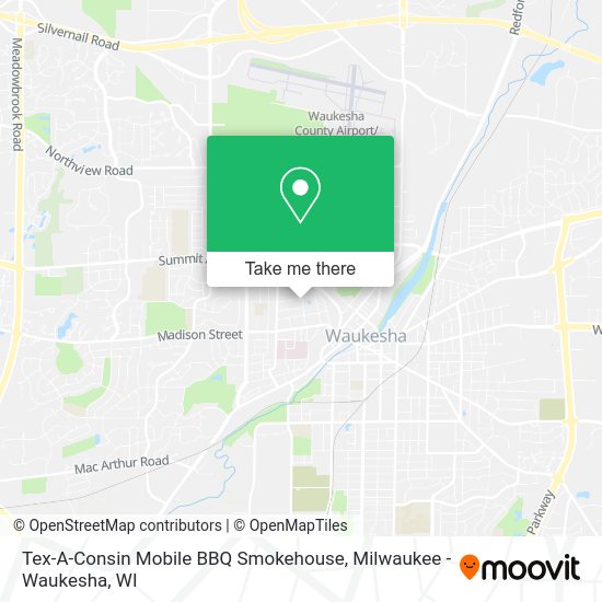 Mapa de Tex-A-Consin Mobile BBQ Smokehouse
