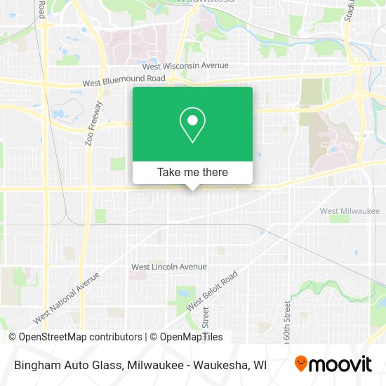 Bingham Auto Glass map