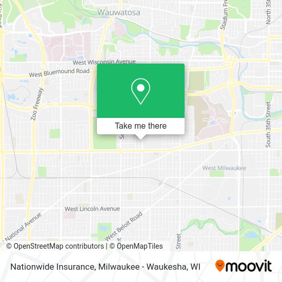 Mapa de Nationwide Insurance