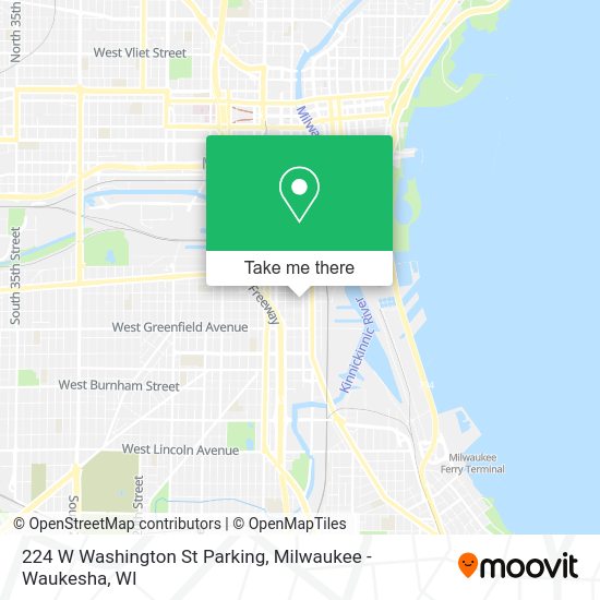 224 W Washington St Parking map