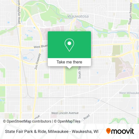 State Fair Park & Ride map