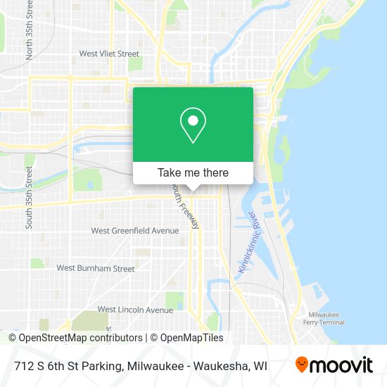 Mapa de 712 S 6th St Parking