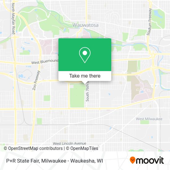 P+R State Fair map