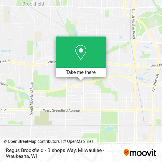 Mapa de Regus Brookfield - Bishops Way