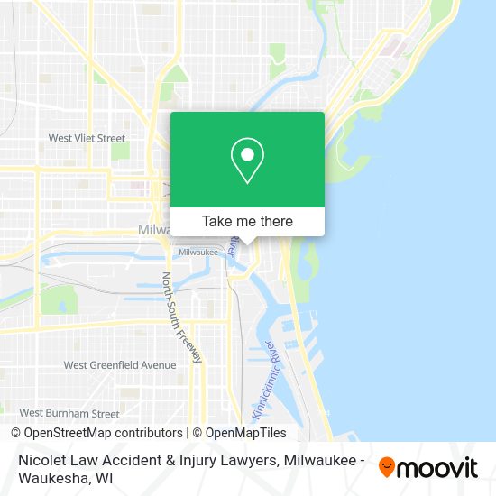 Nicolet Law Accident & Injury Lawyers map