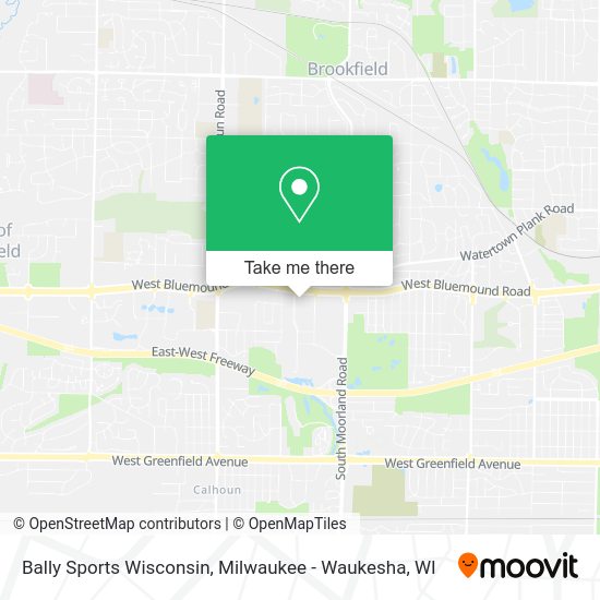 Bally Sports Wisconsin map