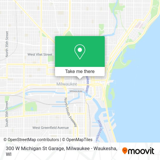 300 W Michigan St Garage map