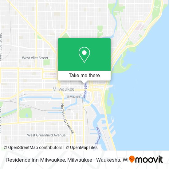 Residence Inn-Milwaukee map