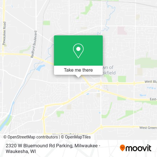 2320 W Bluemound Rd Parking map
