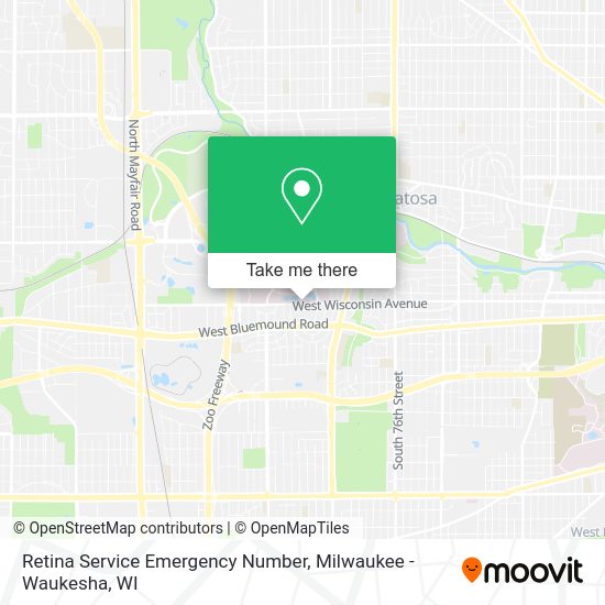 Retina Service Emergency Number map