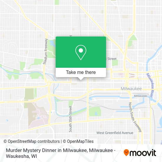 Mapa de Murder Mystery Dinner in Milwaukee