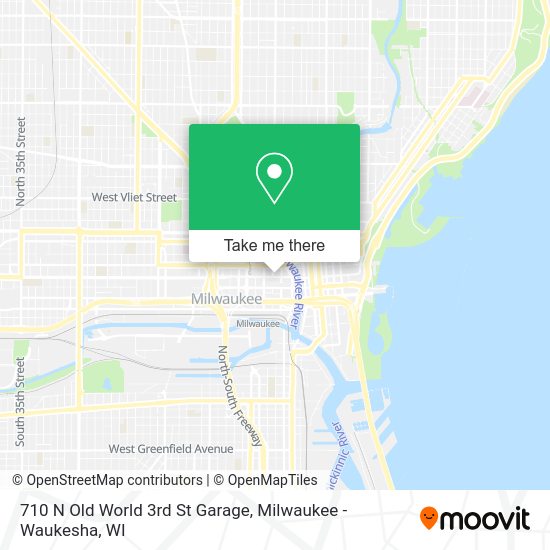 710 N Old World 3rd St Garage map