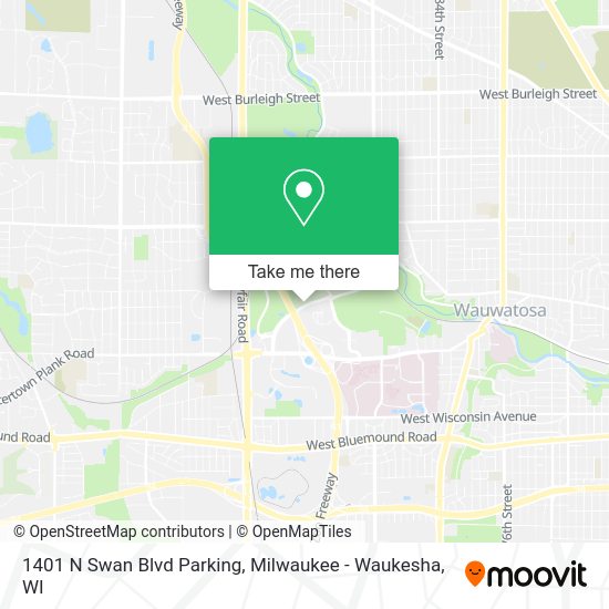 1401 N Swan Blvd Parking map