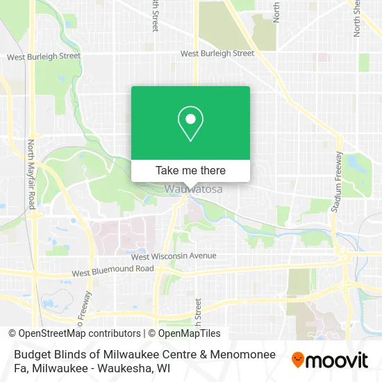 Budget Blinds of Milwaukee Centre & Menomonee Fa map