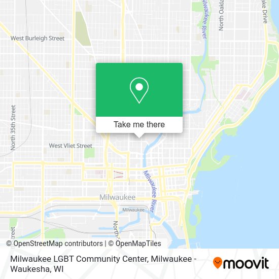Milwaukee LGBT Community Center map